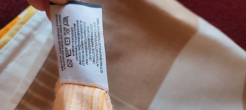 Lenjerie de pat din bumbac satinat 100%, imprimeu geometric, nou