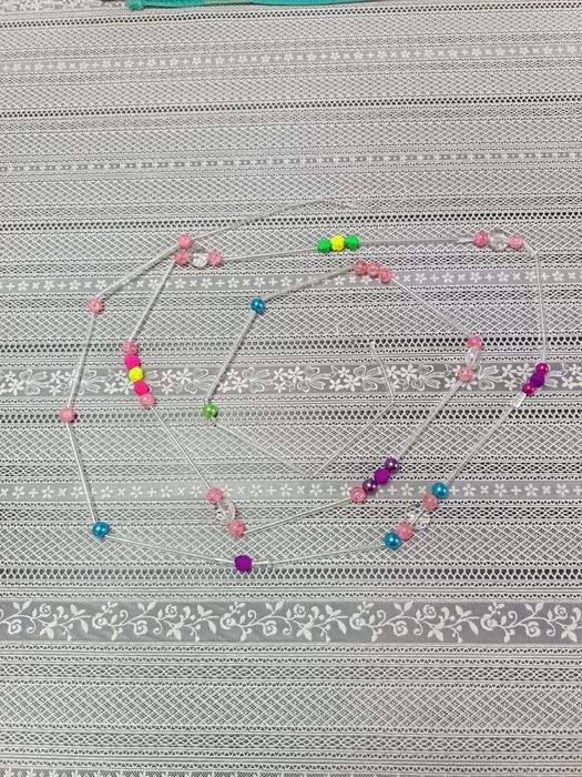 Ёлочные игрушки бусы 2,5м