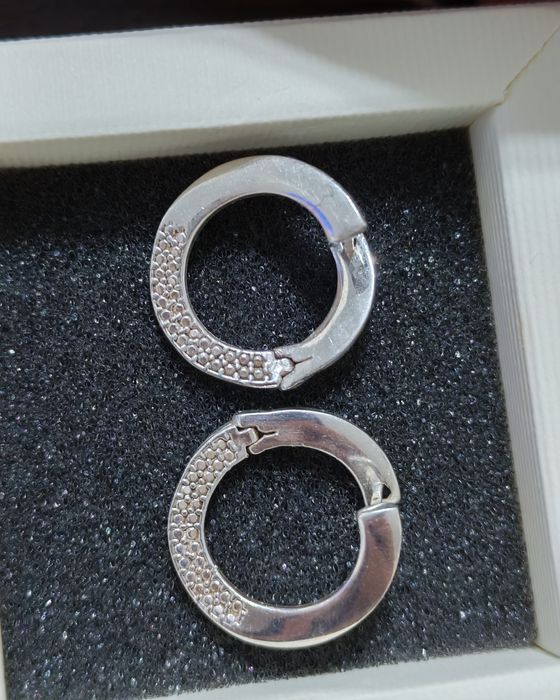 Сребърни   обеци