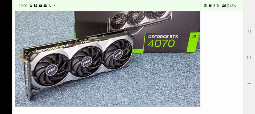 RTX 4070 MSI Ventus 3X OC Nvidia GeForce . Licitație! Citiți anunțul!