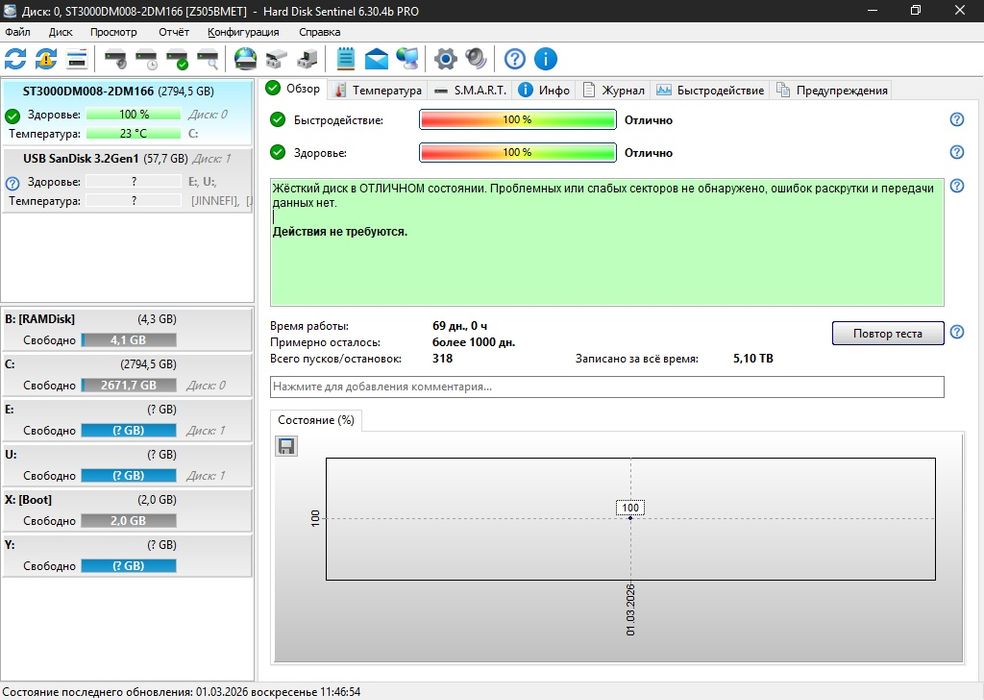 Жёсткий Диск Seagate Barracuda 3 TB PULL OUT