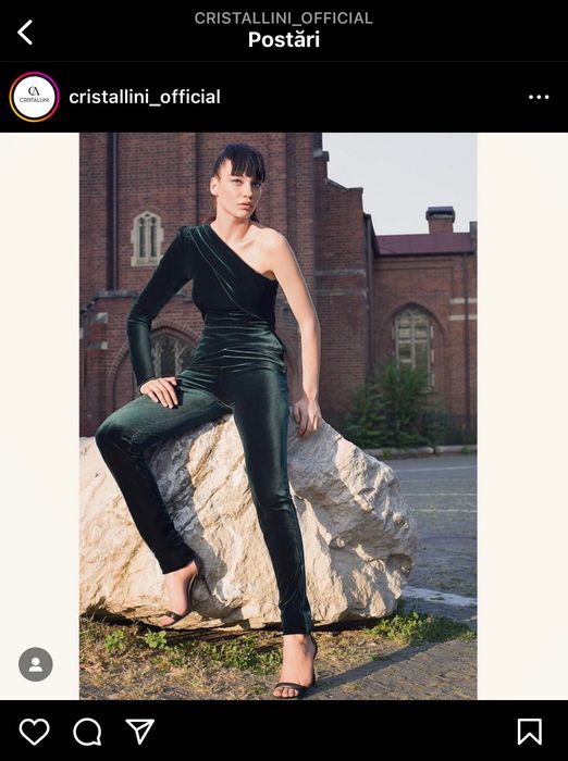 Salopetă marca Cristallini, o singură purtare