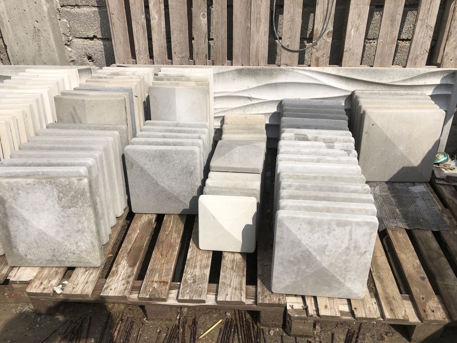Travertin,Capace stâlp coame gard