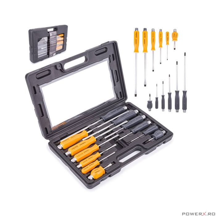 Set de surubelnite, 12 piese, Powermat