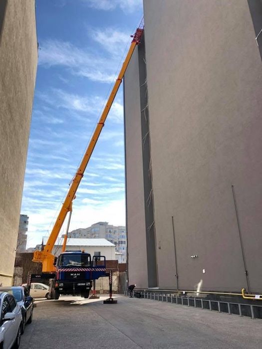 Macara 25t închiriat București 300km  Automacara Rapidă Non-Stop