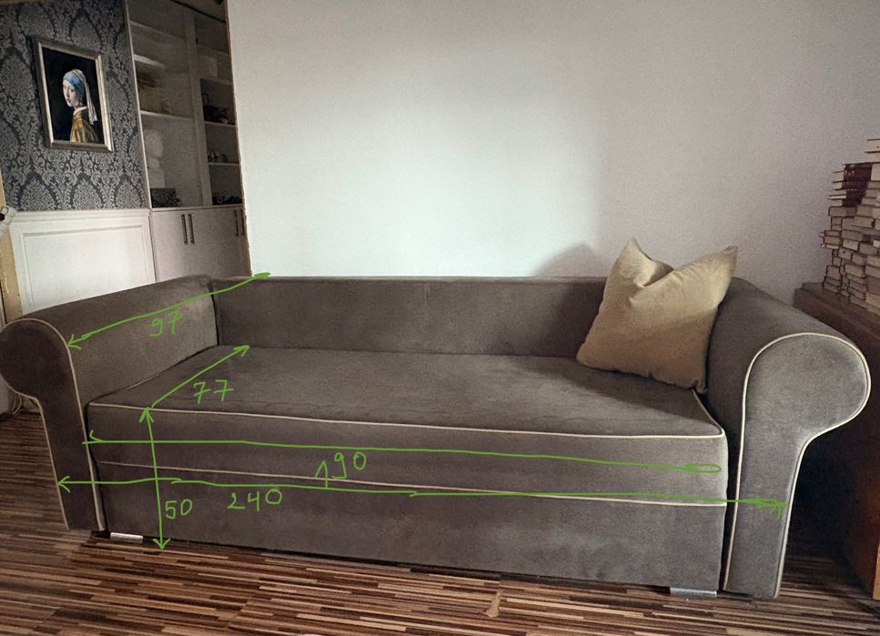 Canapea extensibila masiva 240cm