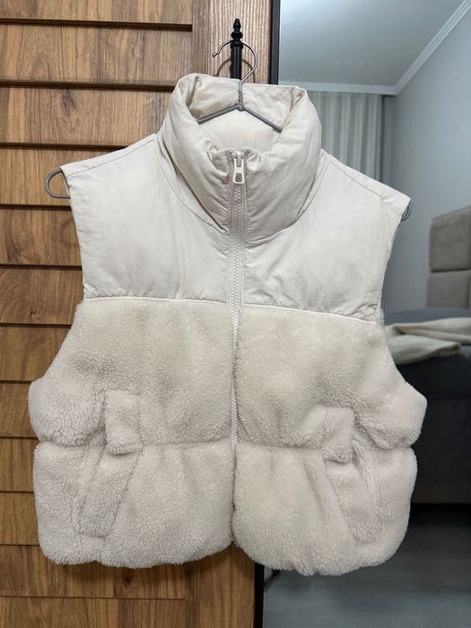 H&M дамски елек от teddy материя