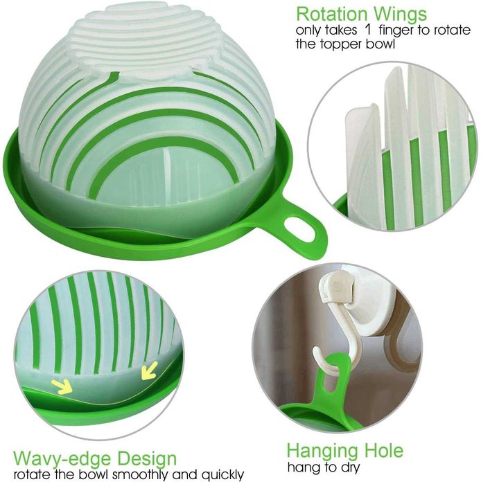 Salata in 60 secunde. Spalata, diversificata si taiata!Mananca sanatos