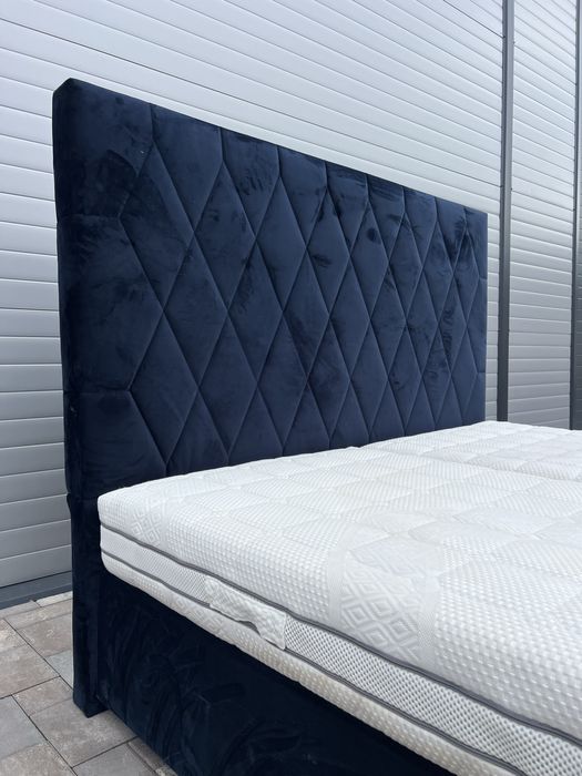 Pat Dormitor Tapitat • Boxspring 1,80 x 2,00 Impecabil Catifea