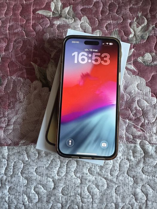 Iphone 14 pro max gold impecabil