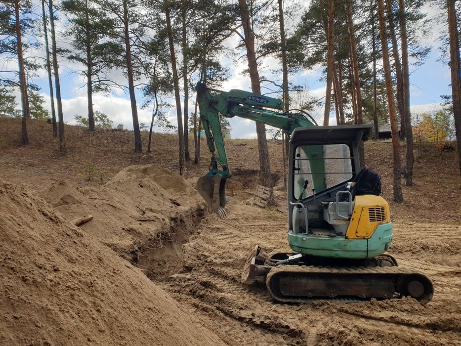 Услуги мини экскаватора!!! Копаем всё!