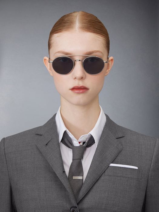 Thom Browne Titanium oval сиви очила - НОВИ