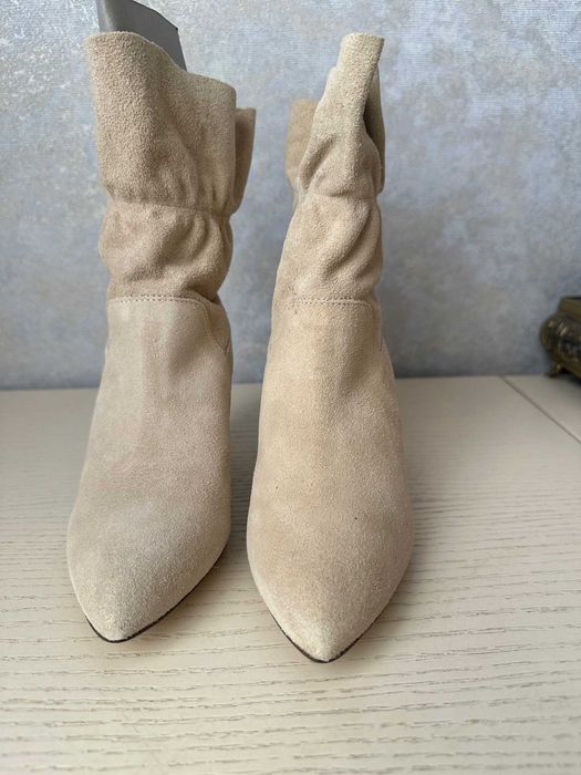 полусапожки замшевые