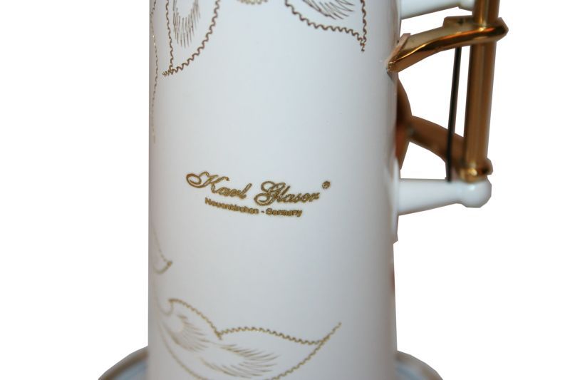 Saxofon Sopran NOU Karl Glaser Saxophone drept Si b ALB+Auriu