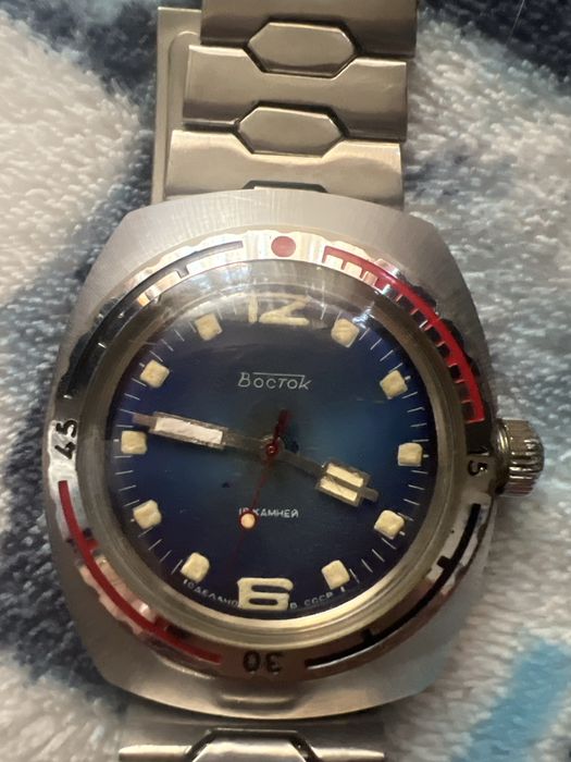 Ceas Vostok Amphibian „Butoiaș” (Barrel Case)- ceas mecanic rusesc de epocă Vostok Komandirskie