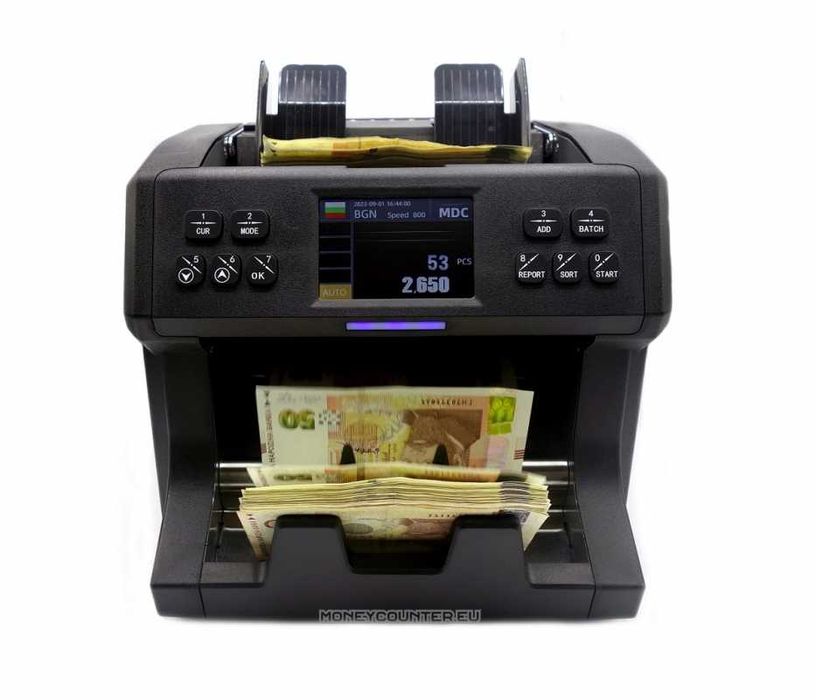 Банкнотоброячна машина, смесено броене, професионална банкова техника