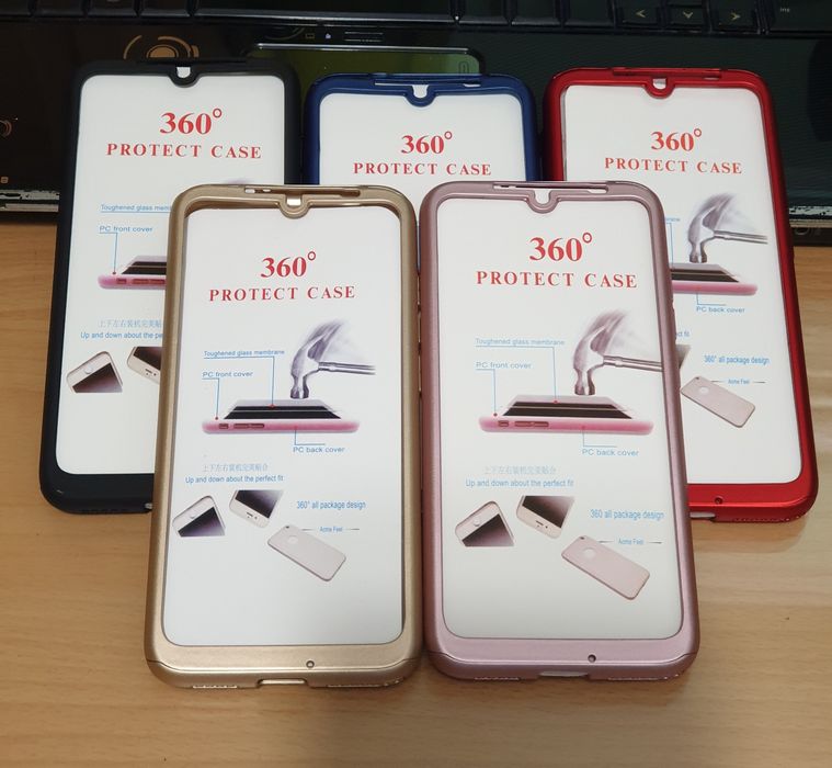 ‼️Кейс 360° градуса мат за Xiaomi Redmi Note 8T 8 7 6 Pro 5 6A 7A 8A