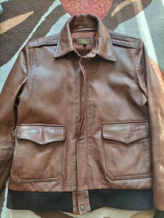 Geacă piele. Pilot, Aviator.