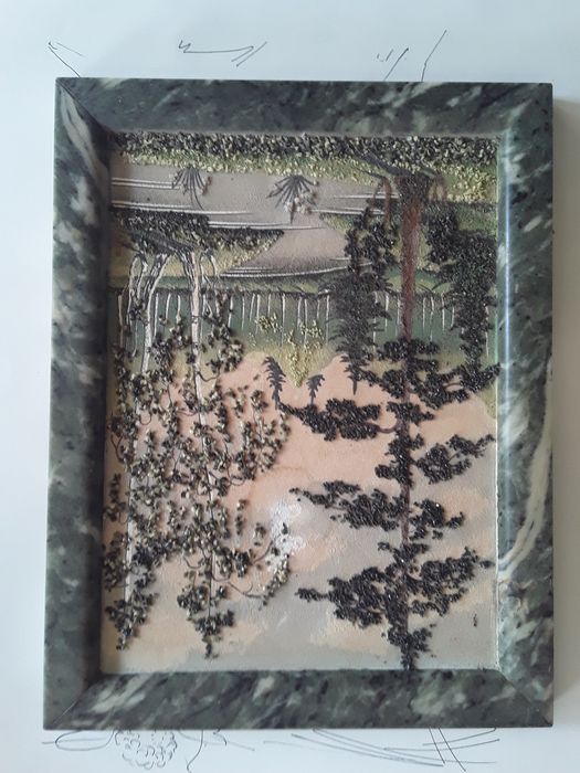 Картина с полу драг камней