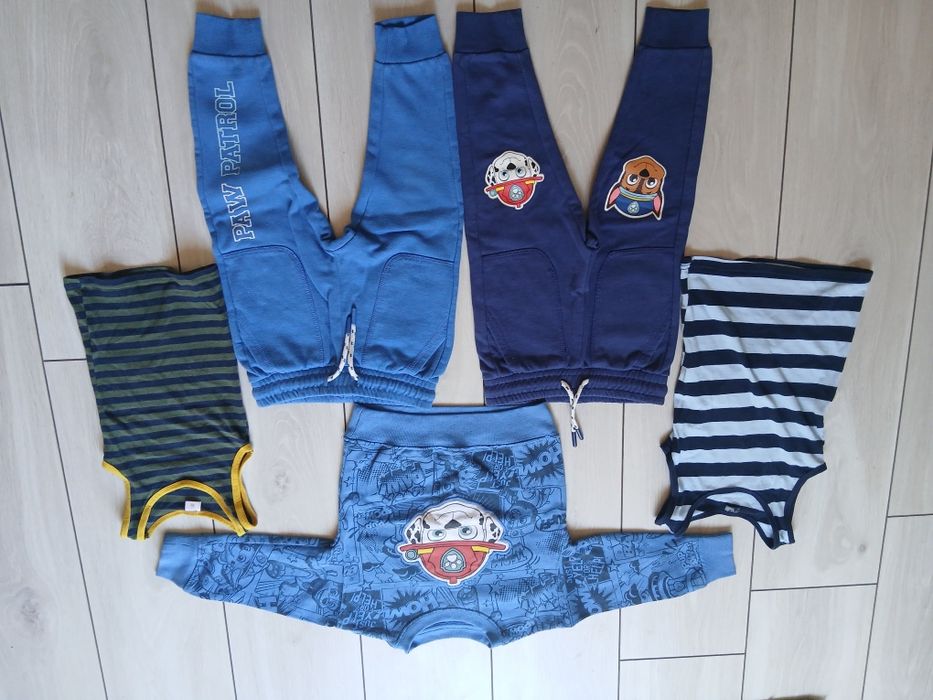 Lot 5 hăinuțe băiat Paw Patrol / Patrula Cățelușilor – mărimea 92 (1.5 - 2 ani)