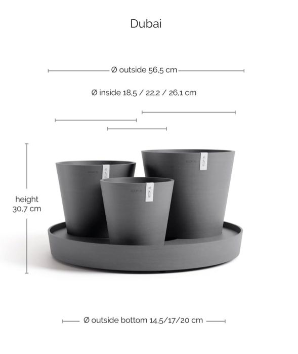 Самополивни саксии Dubai ecopots