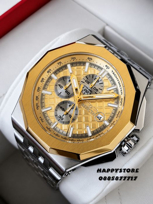 INVICTA Akula steel Gold dial 48 mm, Инвикта нов мъжки часовник