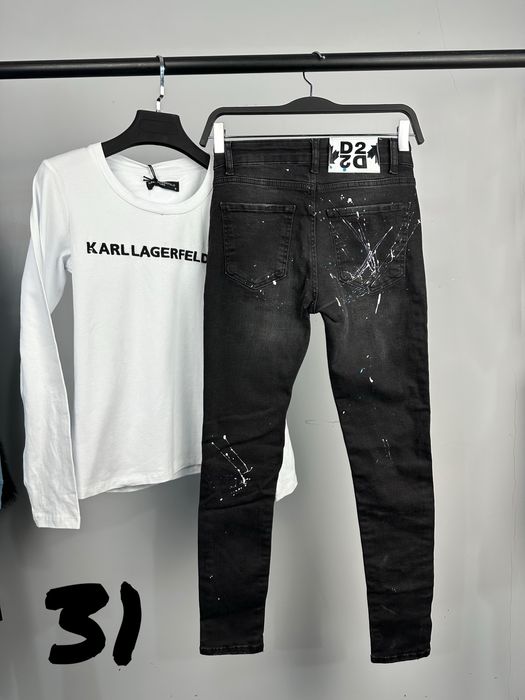 Dsquared дамски черни дънки