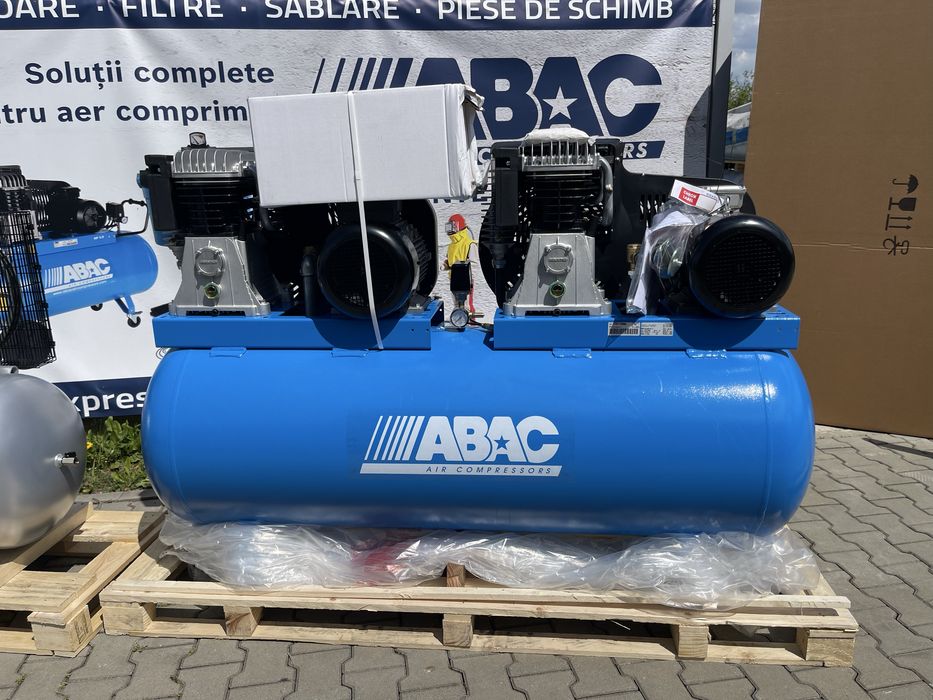 Compresoare Aer Profesionale TANDEM 2x2,2kw-270l / 2x5,5kw-500l ABAC