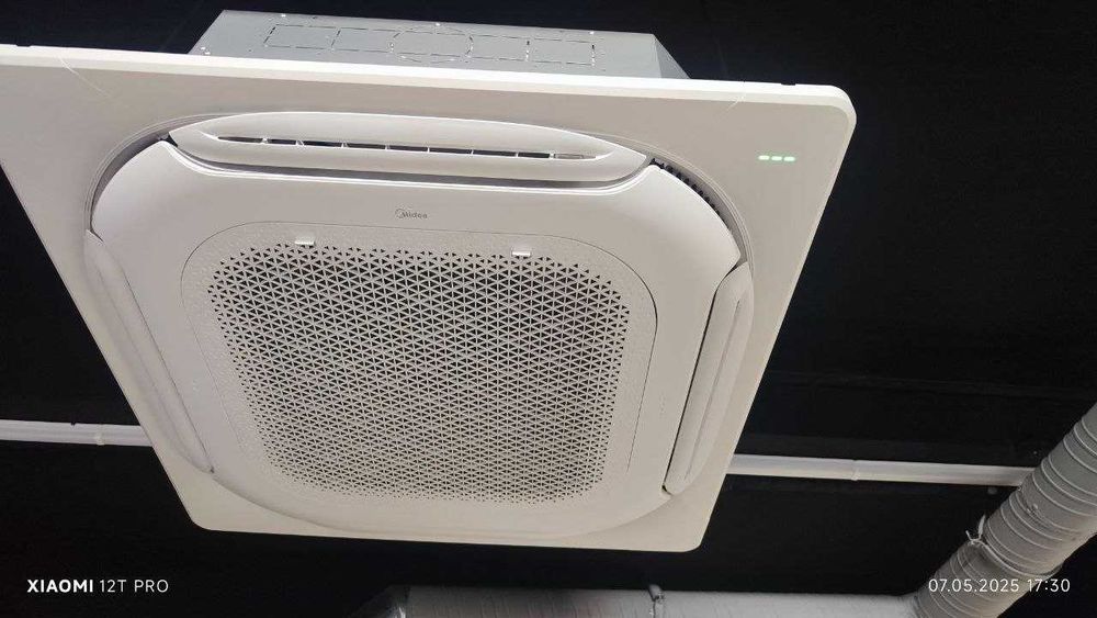 Midea кассетный кондиционер — охлаждение 360° до +60°C Invertor