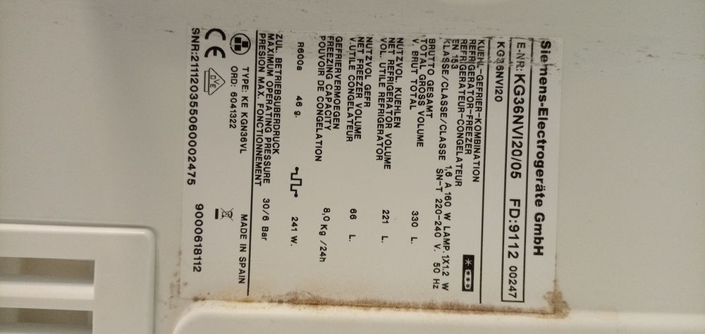 Комбиниран иноксов хладилник Siemens