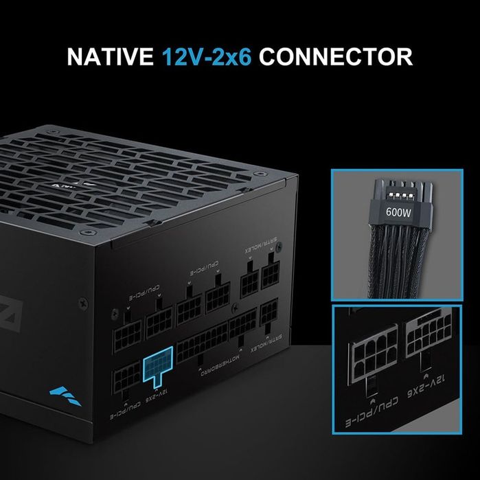 Sursa PC Gaming 1000w full modulara dedicata RTX 5xxx certificare GOLD!