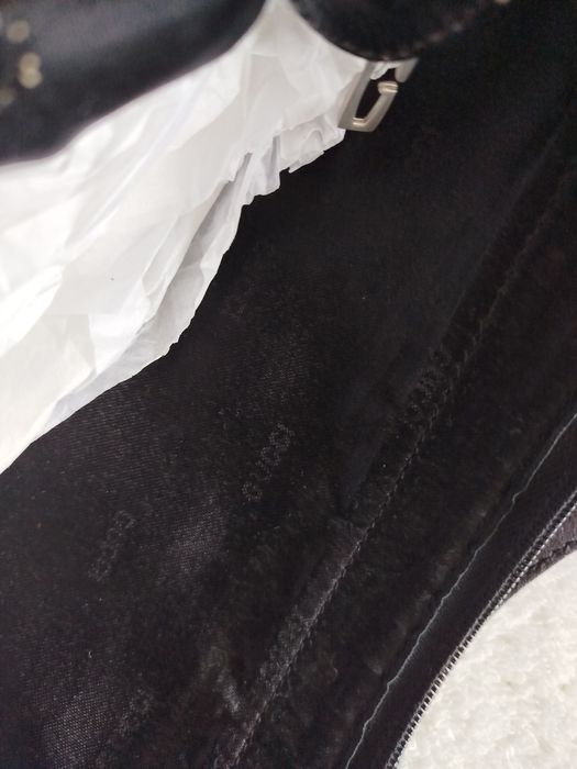 Чанта Гучи от  кожа и текстил