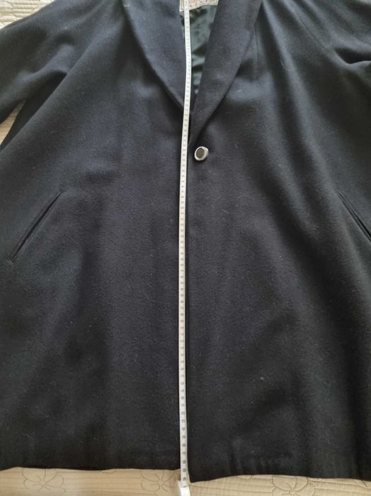 Палто пелерина черно