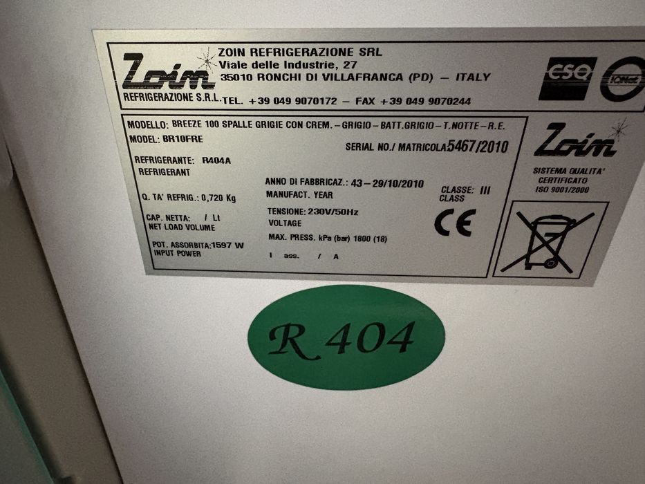 Vitrină frigorifică Mastro 1 m, perdea de aer , funcțională