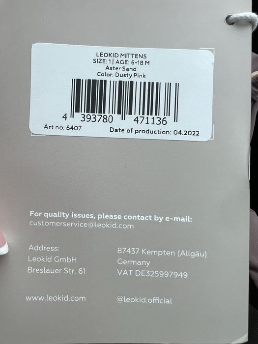 Vand manusi bebe/copii/fetita Leokid