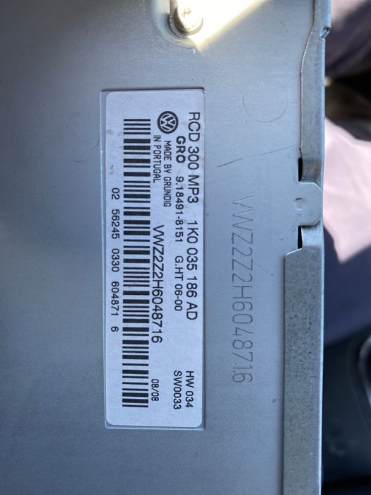 CD/MP3 за Vw Golf 4,Jeta,Cady