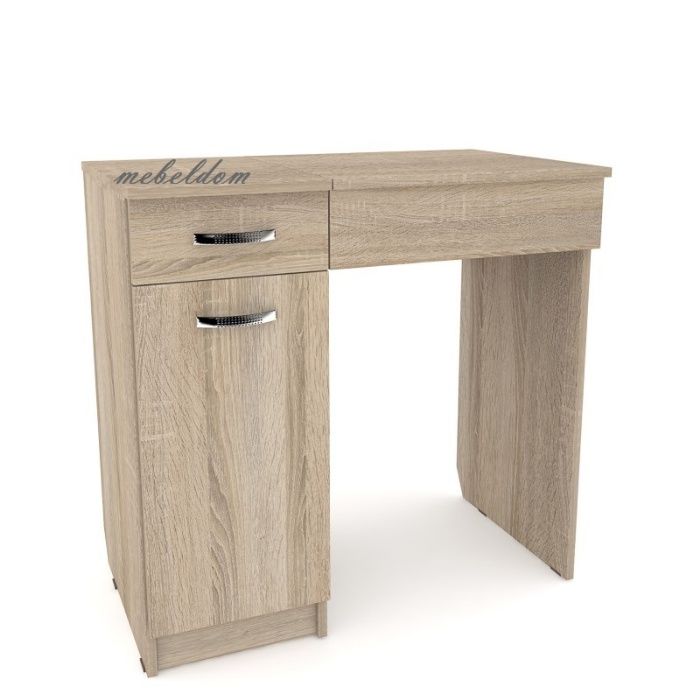 Тоалетка 90см. с чекмедже,огледало и плавна врата(код-1395)