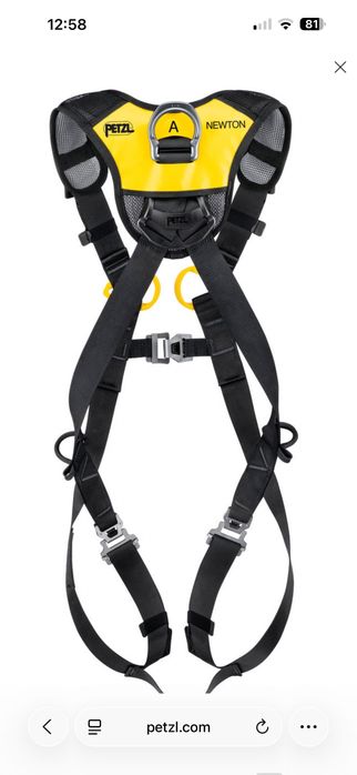 Petzl ham NEWTON FAST + lonjă GRILLON MGO 2m