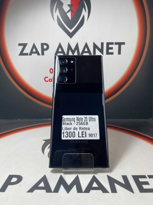 Zap Amanet Vitan - Samsung Note 20 Ultra - Black - 256Gb