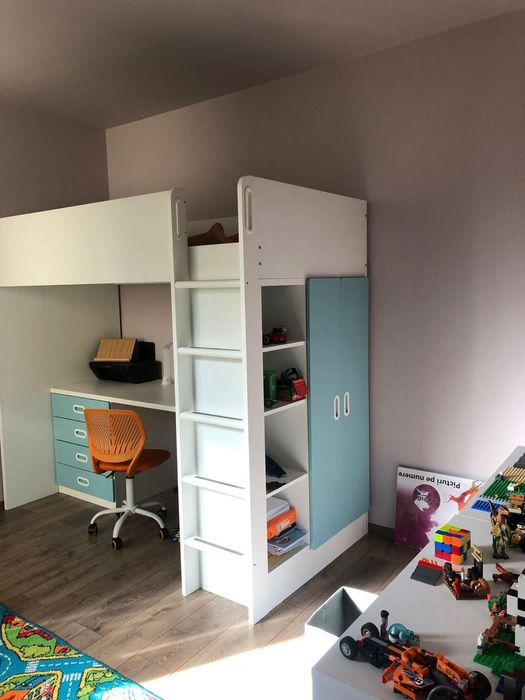 Set IKEA pat etajat+dulap+birou