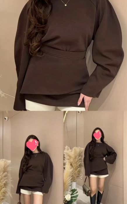 Кофта  с  баской