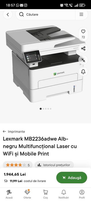 Imprimanta multifuncțională Lexmark mb