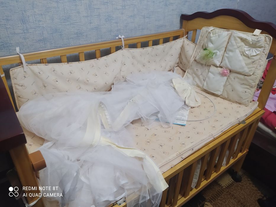 Детский манеж с колыбелькой