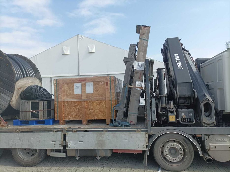 камион с кран,транспорт и товаро- разтоварни услуги-професионално решение