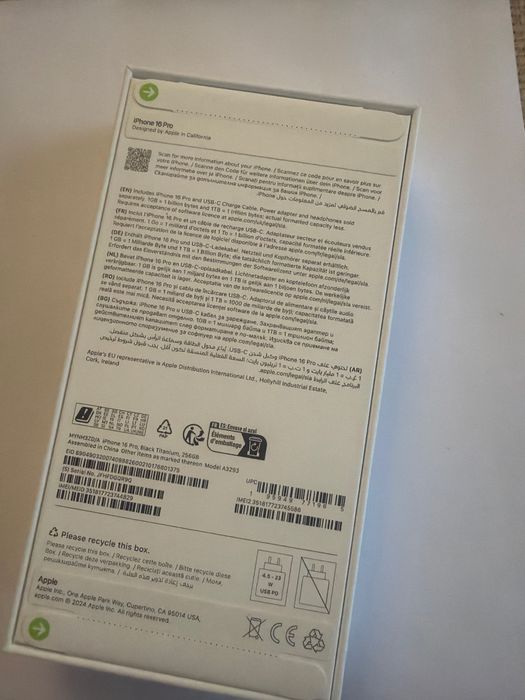 iPhone 16 Pro 256 GB Black Titanium Nou sigilat