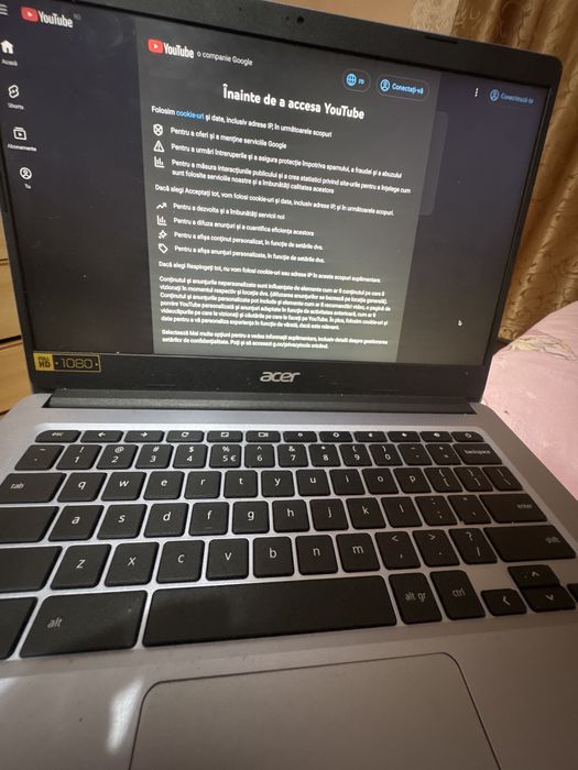 Leptop acer ful HD 180