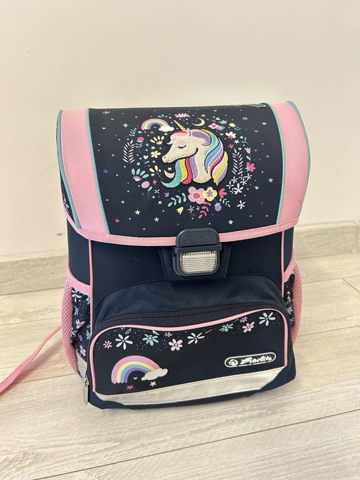 Ghiozdan Neechipat Herlitz, Loop, Dimensiune 37 X 31 X 22 Cm, Motiv Unicorn Dreams