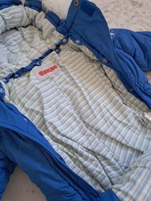 Зимний детский комбенизон 74 см