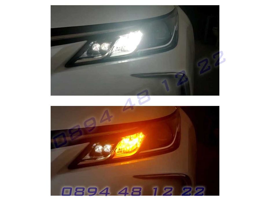 LED DRL Универсални Дневни Светлини Крушки Мигачи Лед Бяло BA15S