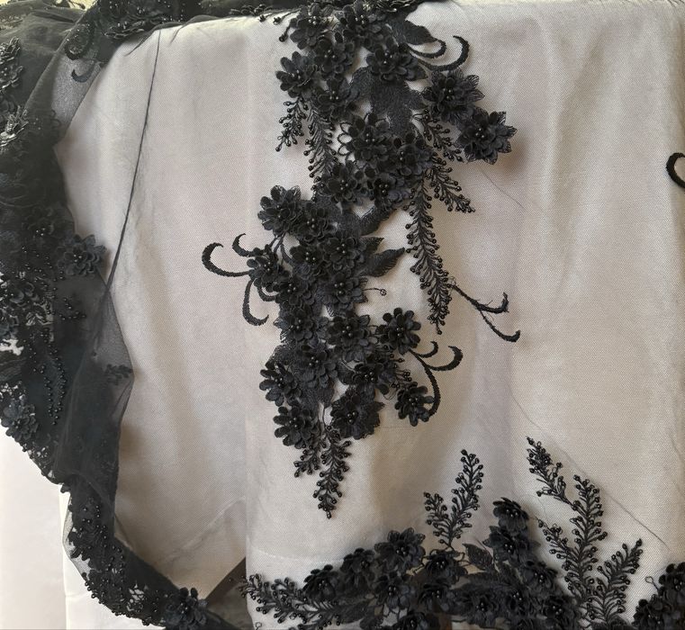 Кружево, черное, красивое